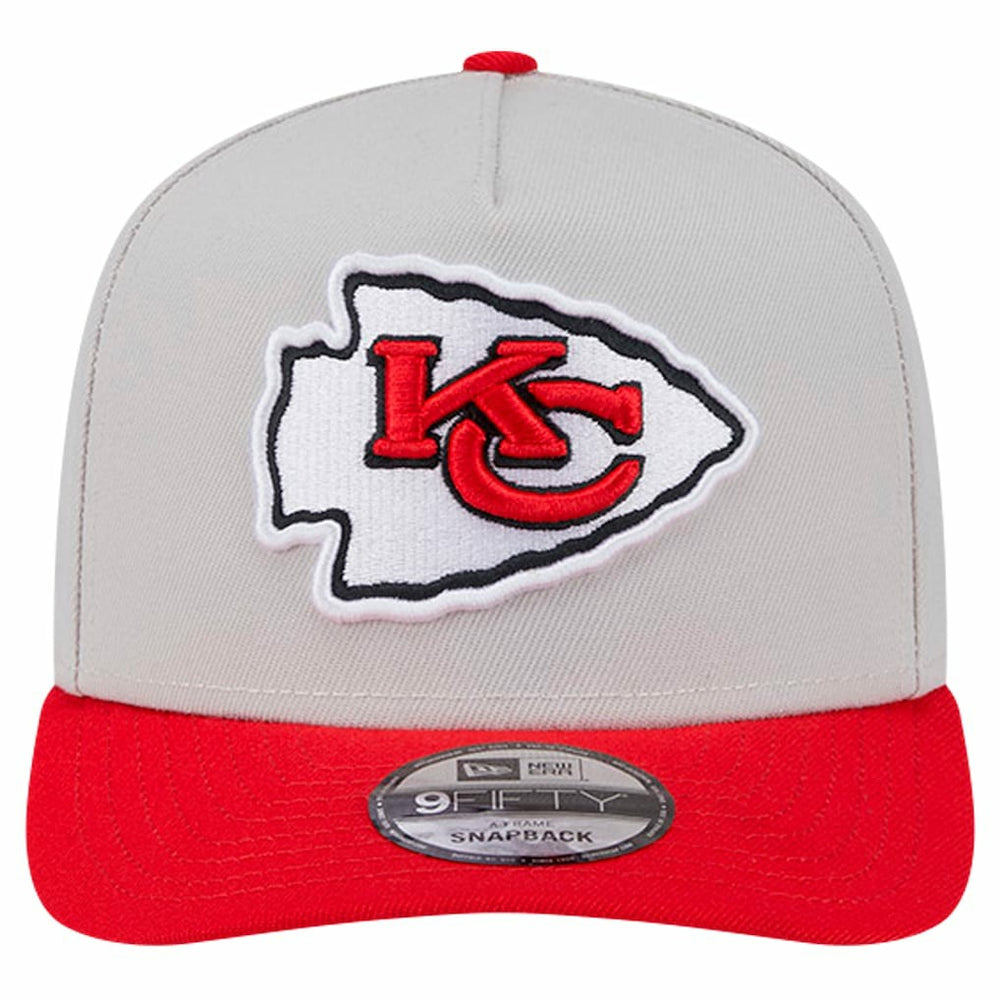 Kansas City Chiefs New Era Decent 9FIFTY A-Frame Snapback Hat - Stone discount