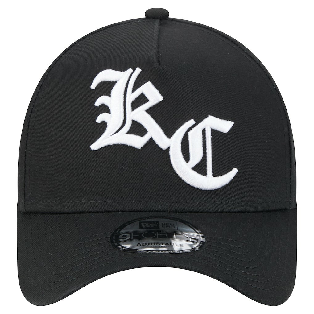 Kansas City Chiefs New Era Mystic 9FORTY A-Frame Adjustable Hat - Black cheap