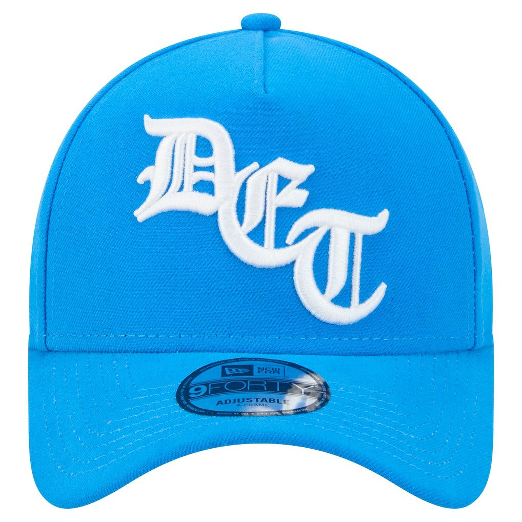 Detroit Lions New Era Mystic 9FORTY A-Frame Adjustable Hat - Blue sale