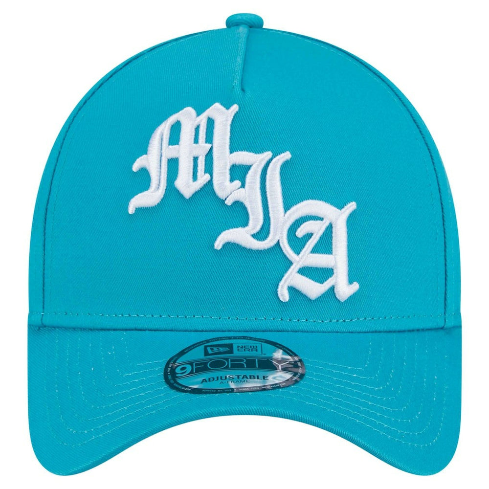 Miami Dolphins New Era Mystic 9FORTY A-Frame Adjustable Hat - Aqua sale