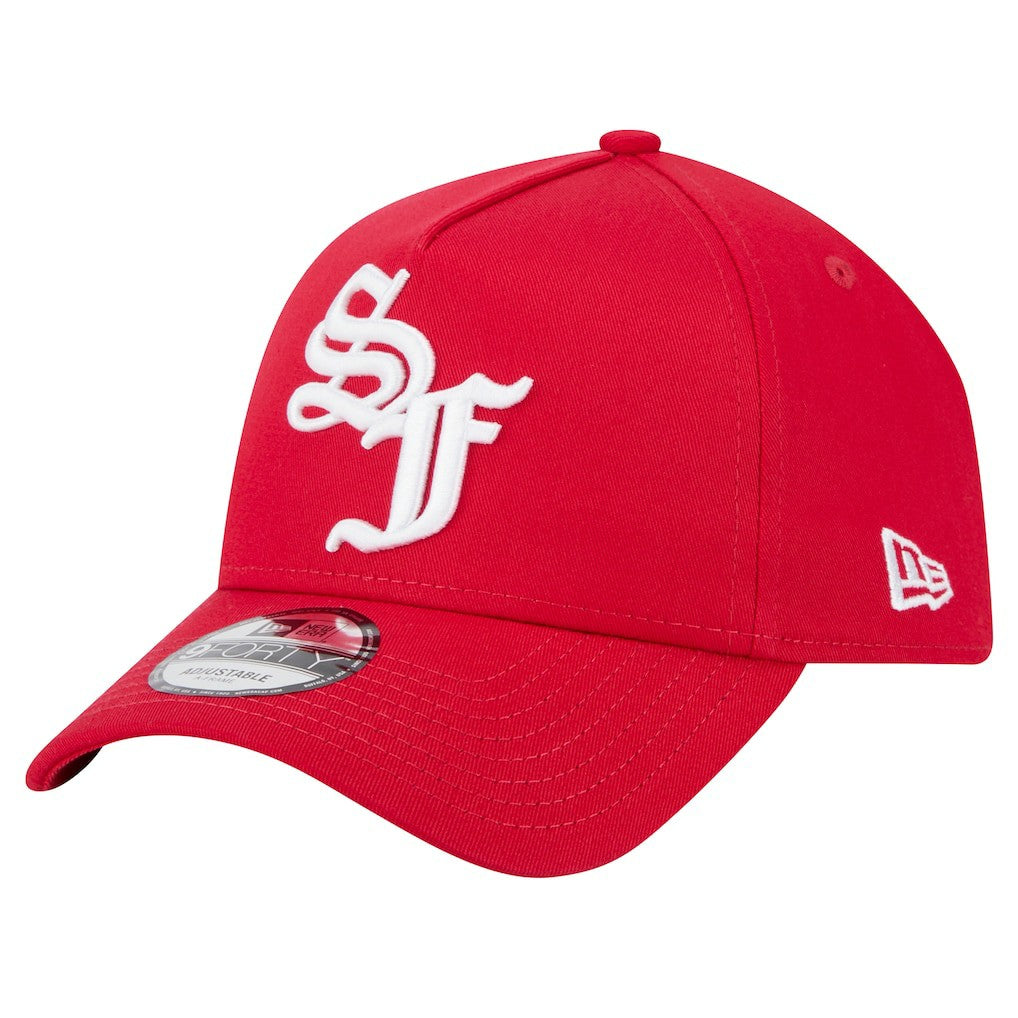 San Francisco 49ers New Era Mystic 9FORTY A-Frame Adjustable Hat - Scarlet on sale