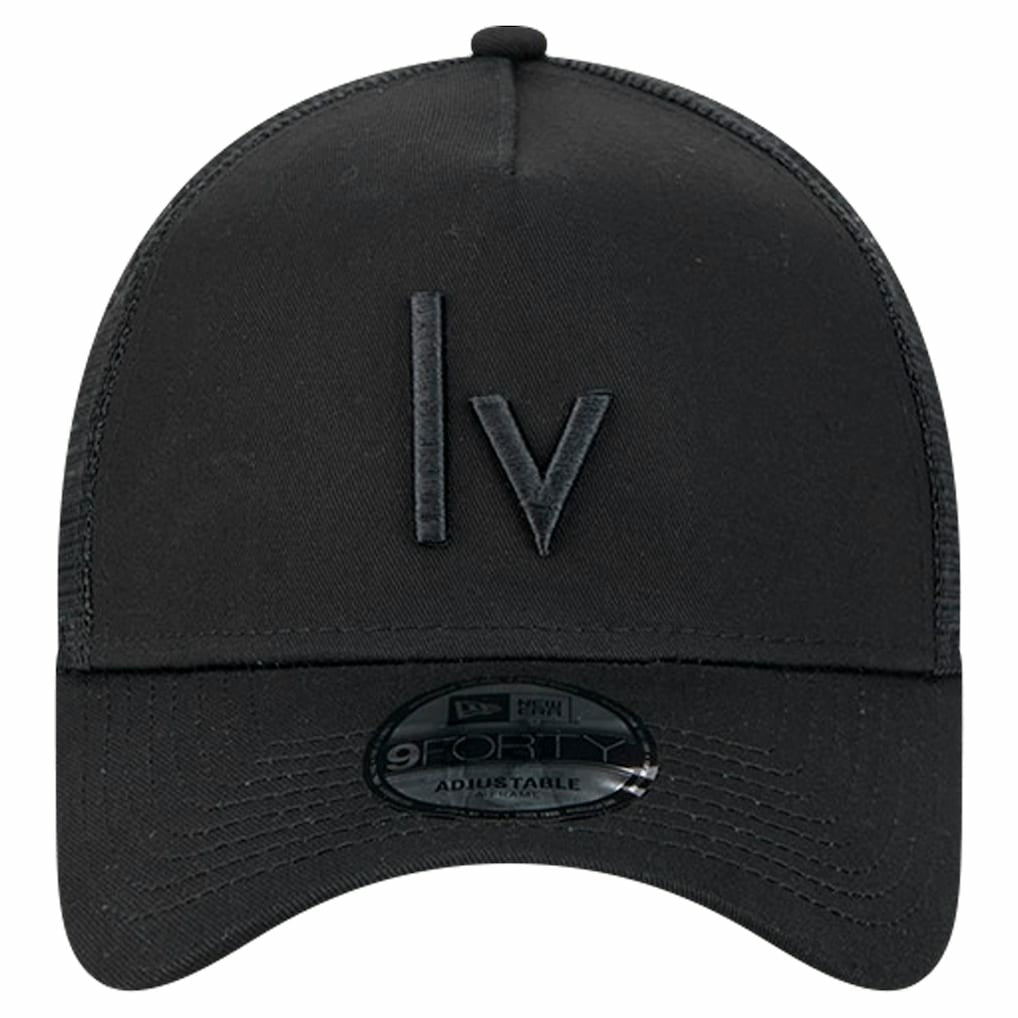 Las Vegas Raiders New Era Domain 9FORTY A-Frame Trucker Adjustable Hat - Black cheap