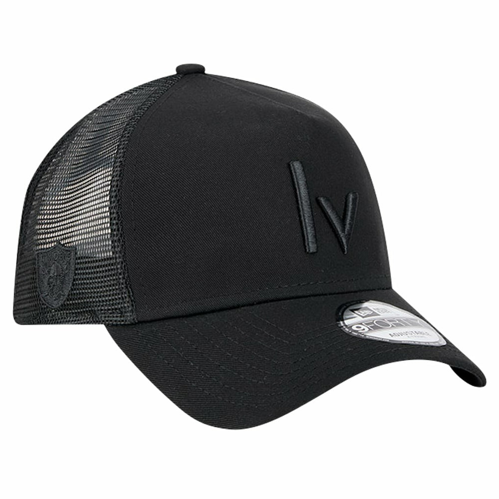 Las Vegas Raiders New Era Domain 9FORTY A-Frame Trucker Adjustable Hat - Black cheap