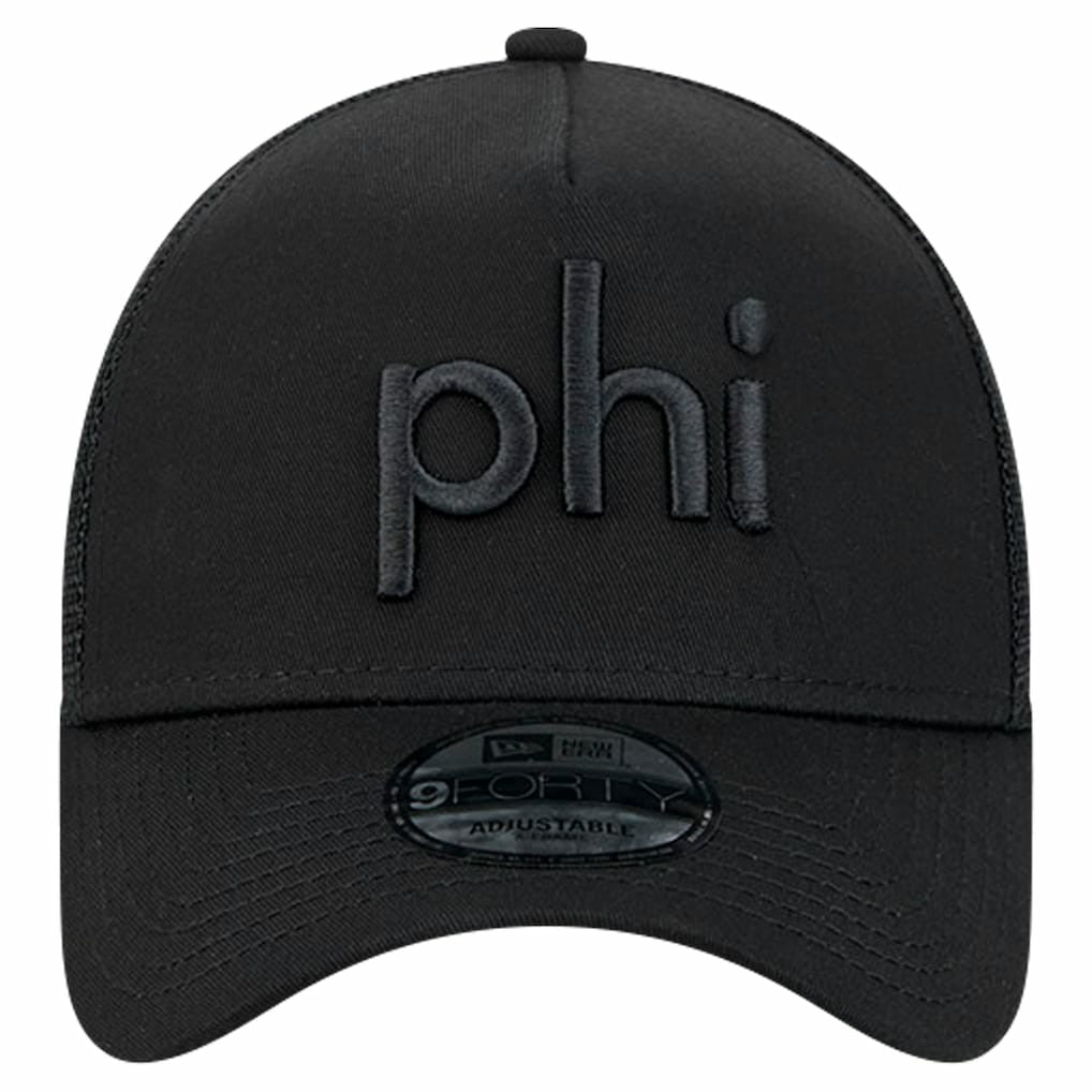 Philadelphia Eagles New Era Domain 9FORTY A-Frame Trucker Adjustable Hat - Black online