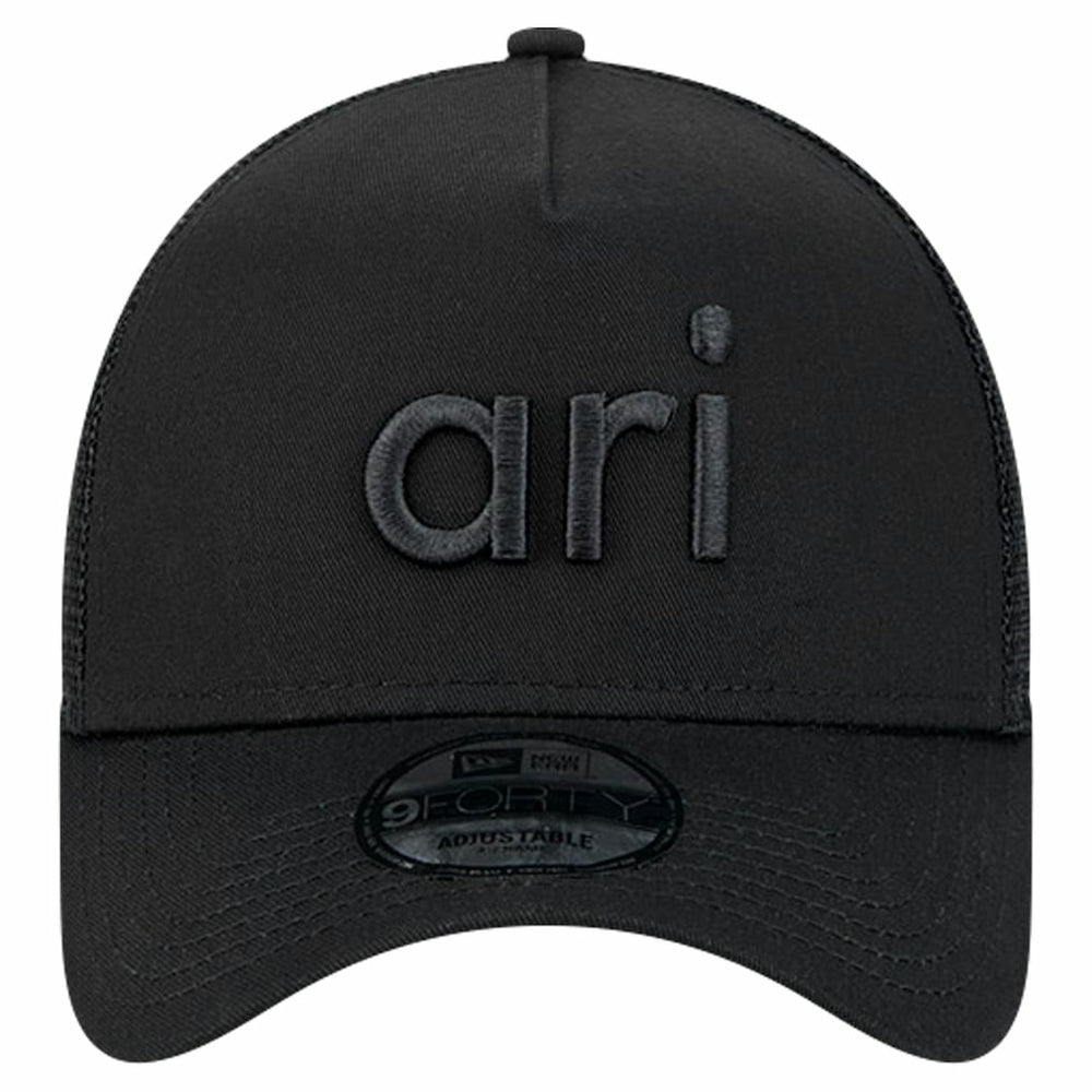 Arizona Cardinals New Era Domain 9FORTY A-Frame Trucker Adjustable Hat - Black outlet