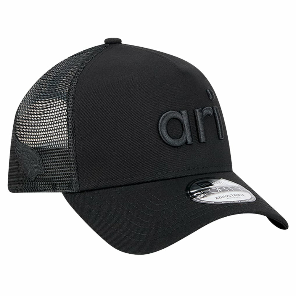 Arizona Cardinals New Era Domain 9FORTY A-Frame Trucker Adjustable Hat - Black outlet