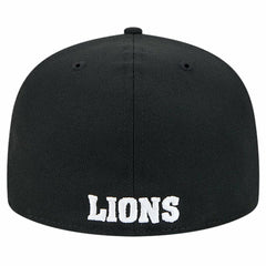 Detroit Lions New Era Omaha Throwback 59FIFTY Fitted Hat - Black cheap