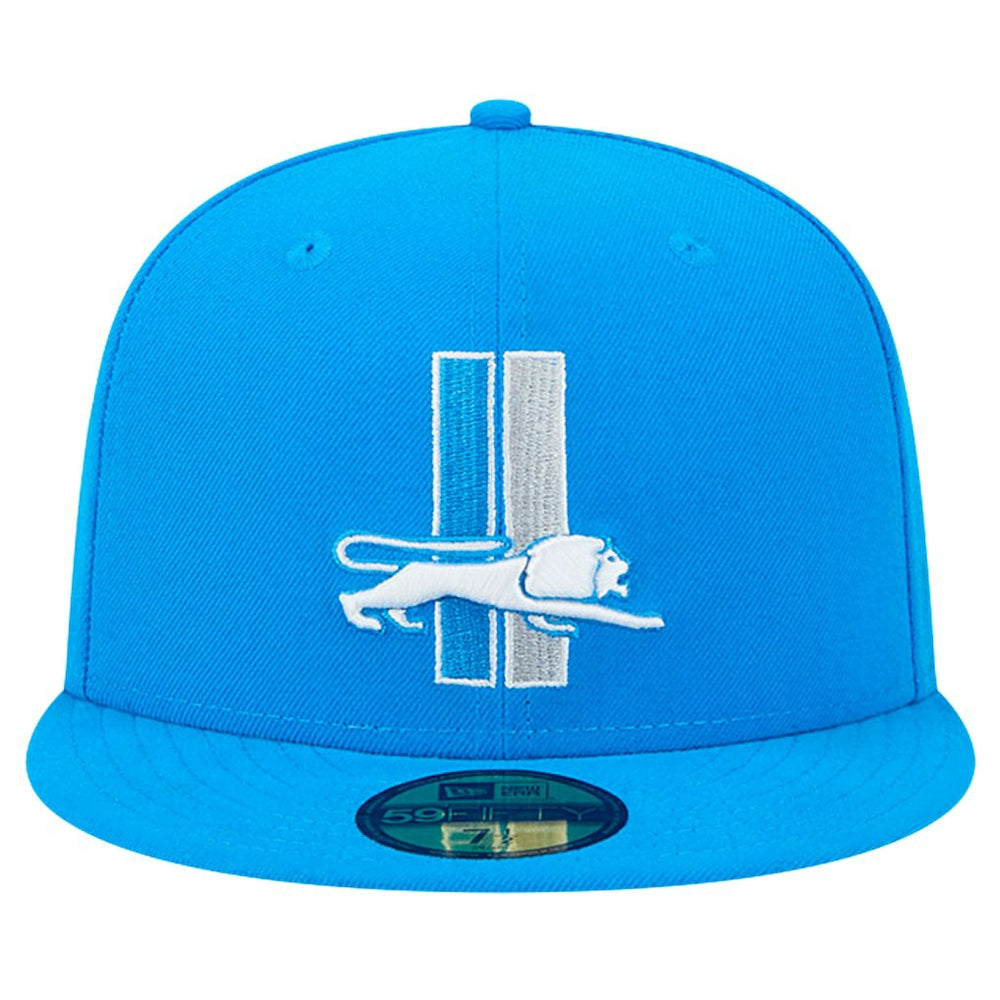 Detroit Lions New Era Omaha Throwback 59FIFTY Fitted Hat - Blue outlet