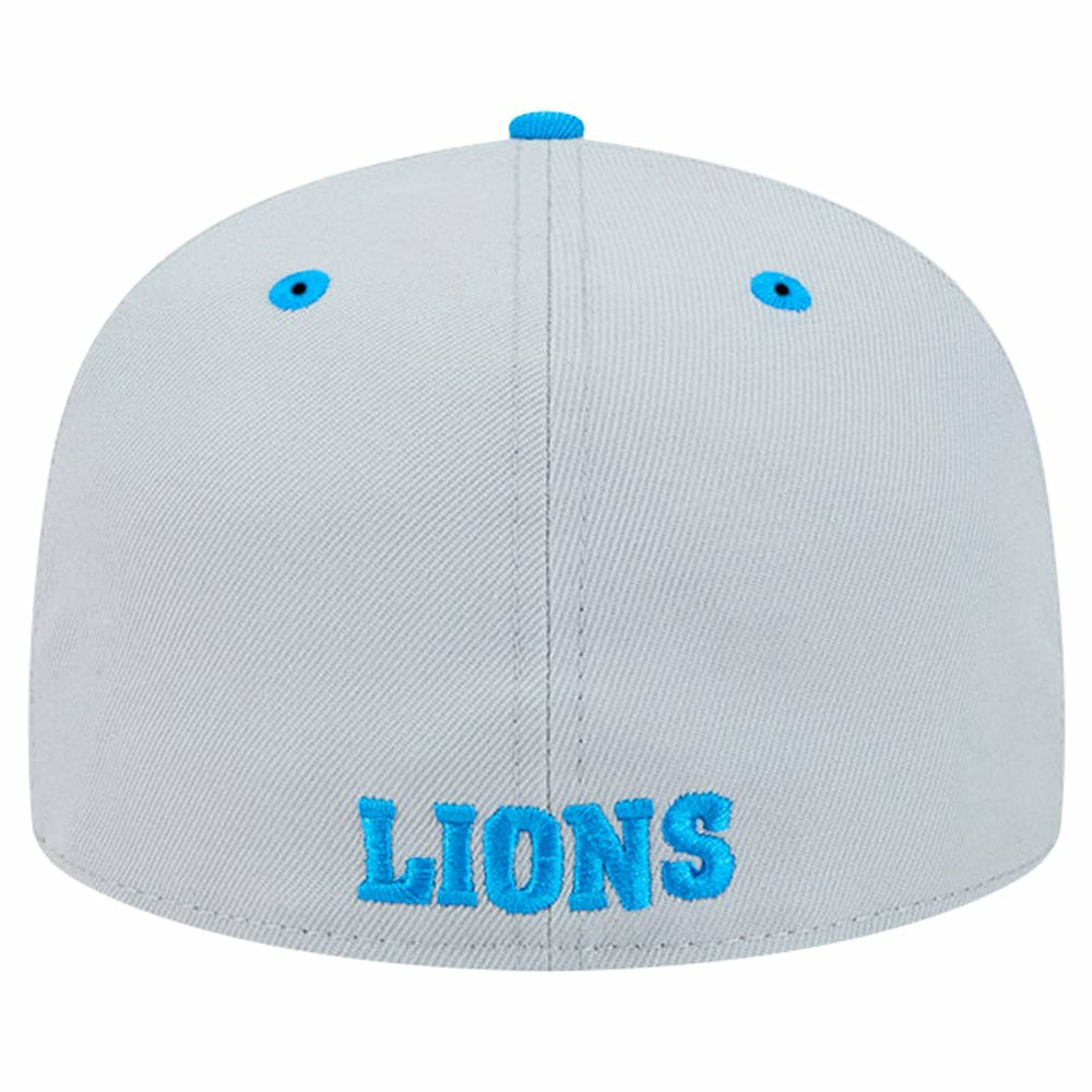 Detroit Lions New Era Flipside Two-Tone 59FIFTY Fitted Hat - Gray/Blue sale