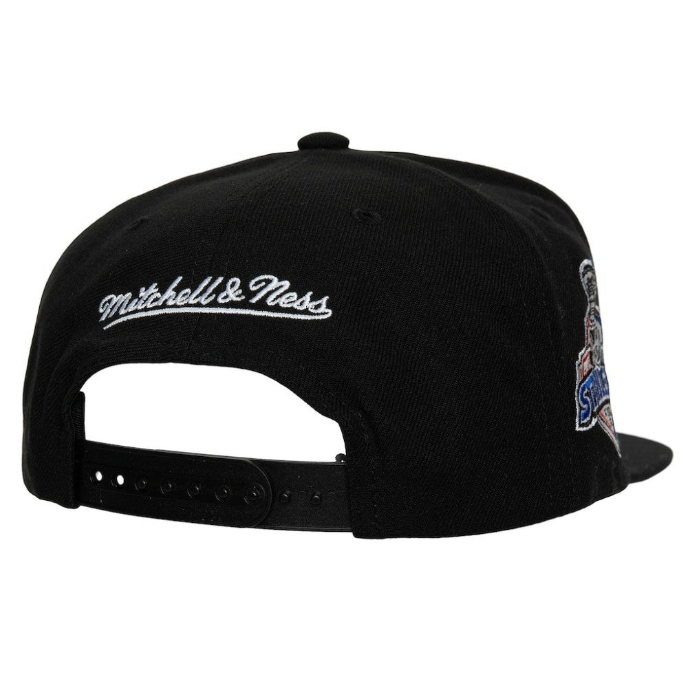 Anaheim Ducks Mitchell & Ness Core Top Spot Snapback Hat Black