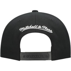 New Jersey Devils Mitchell & Ness Core Top Spot Snapback Hat Black
