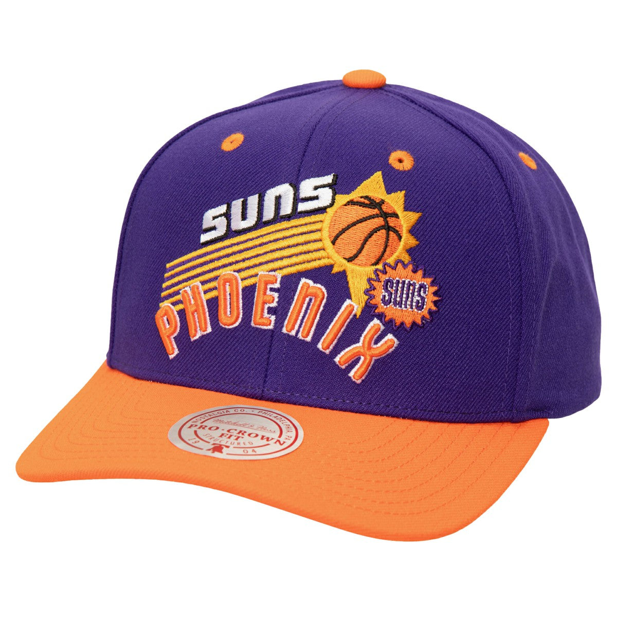 Phoenix Suns All In 2.0 Pro Crown Snapback Hat - Purple | Mitchell & Ness on sale