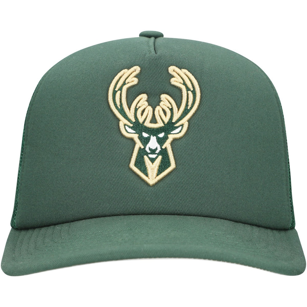 Milwaukee Bucks Core Evergreen OTC Trucker Adjustable Hat - Hunter Green | Mitchell & Ness online