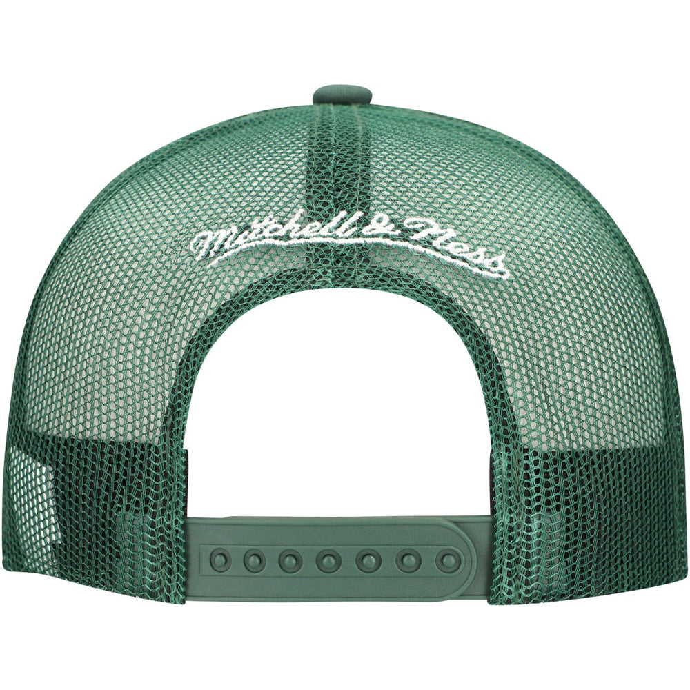 Milwaukee Bucks Core Evergreen OTC Trucker Adjustable Hat - Hunter Green | Mitchell & Ness online