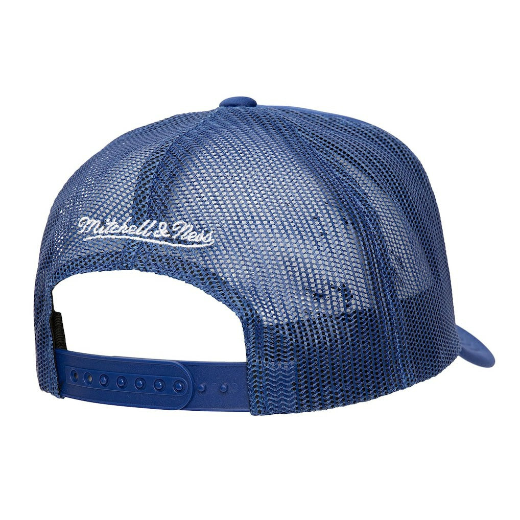 Philadelphia 76ers Core Evergreen OTC Trucker Adjustable Hat - Royal | Mitchell & Ness on sale