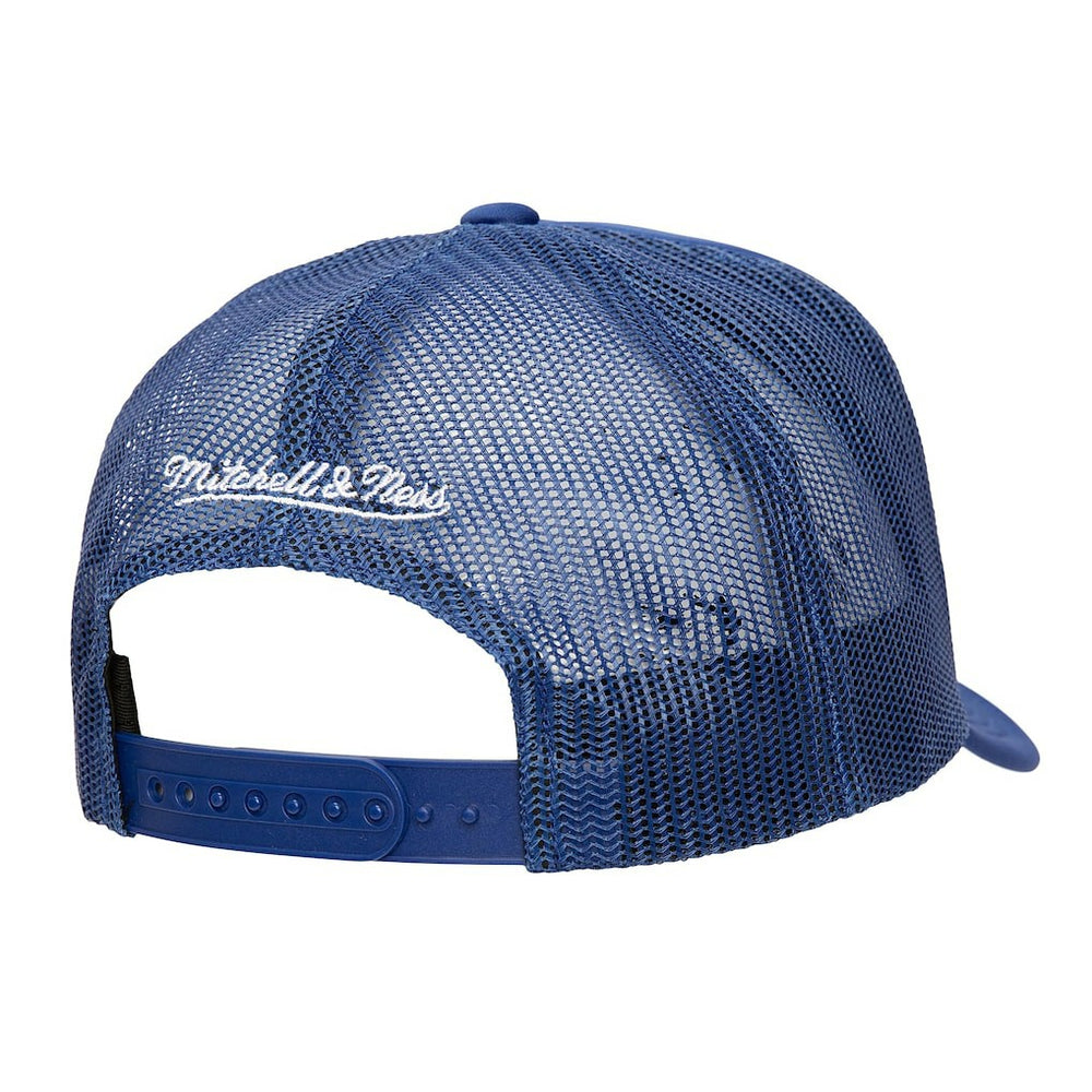 Philadelphia 76ers Core Evergreen OTC Trucker Adjustable Hat - Royal | Mitchell & Ness on sale