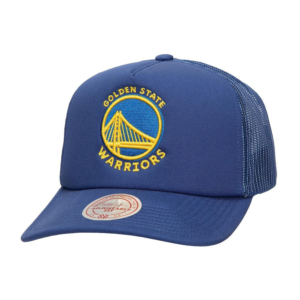 Golden State Warriors Core Evergreen OTC Trucker Adjustable Hat sale - Royal | Mitchell & Ness cheap