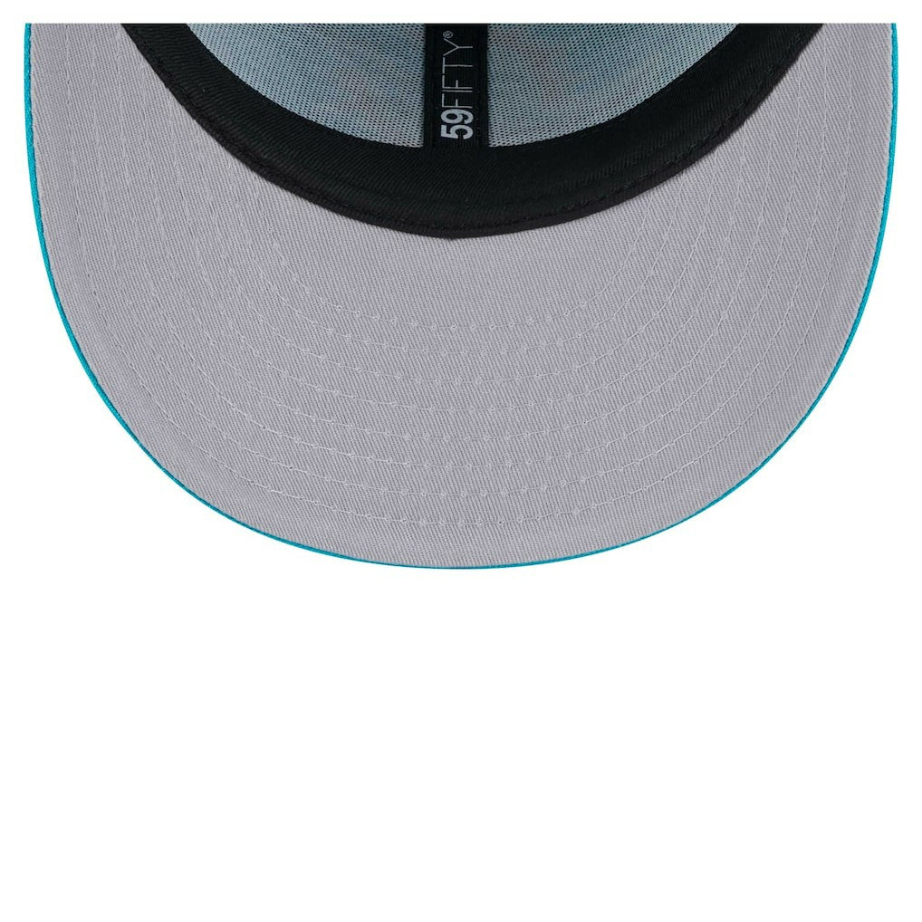 Miami Dolphins New Era Omaha Low Profile 59FIFTY Fitted Hat - Aqua online