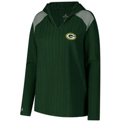Green Bay Packers Antigua Women's Opulent Long Sleeve Hoodie T-Shirt - Green on sale
