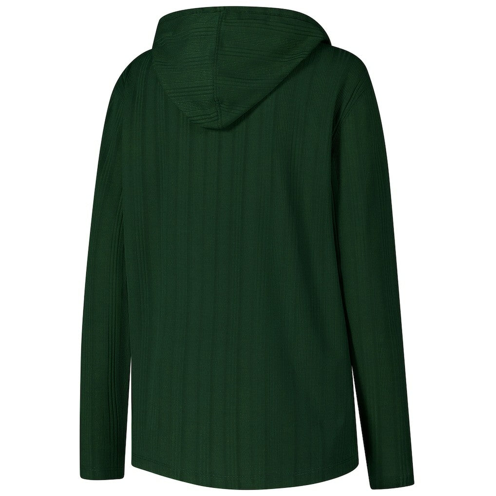 Green Bay Packers Antigua Women's Opulent Long Sleeve Hoodie T-Shirt - Green on sale