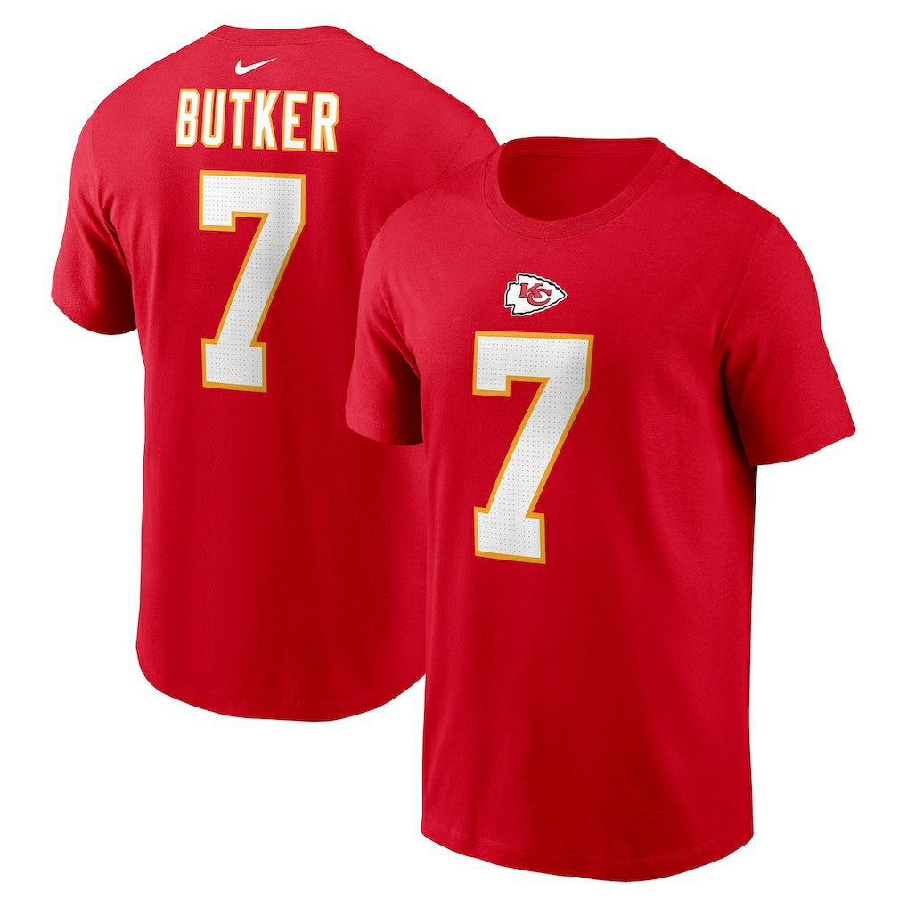 Harrison Butker Kansas City Chiefs Name & Number T-Shirt - Red | Nike on sale