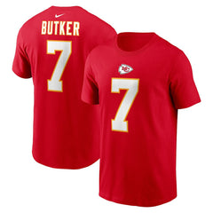 Harrison Butker Kansas City Chiefs Name & Number T-Shirt - Red | Nike on sale