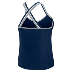 Dallas Cowboys WEAR by Erin Andrews Women's Cross Strap Tri-Blend Tank Top - Navy on sale
