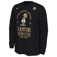 Boston Celtics 18-Time NBA Finals Champions Locker Room Long Sleeve T-Shirt - Black | Nike on sale