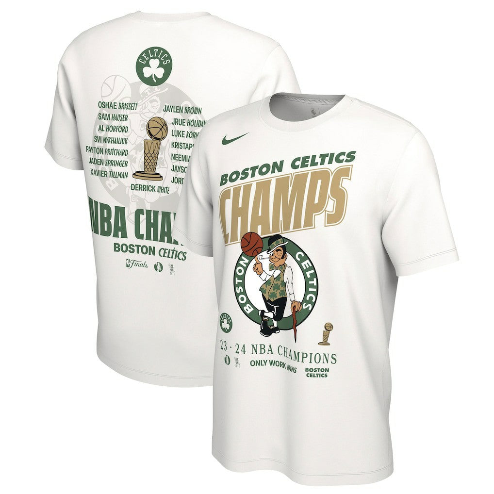 Boston Celtics 2024 NBA Finals Champions Celebration Roster T-Shirt - White | Nike online