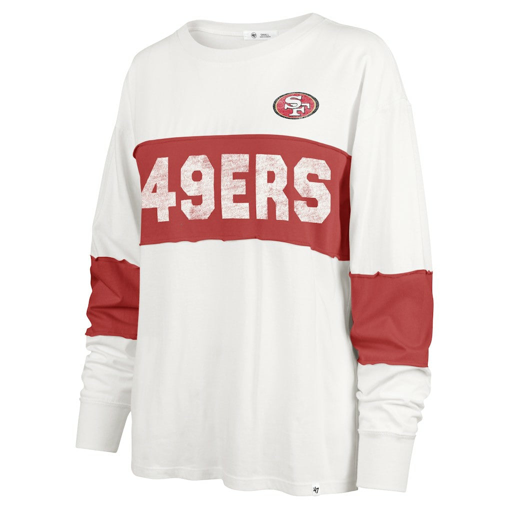 San Francisco 49ers '47 Women's Clubhouse Pride Taylor Long Sleeve T-Shirt - Cream online