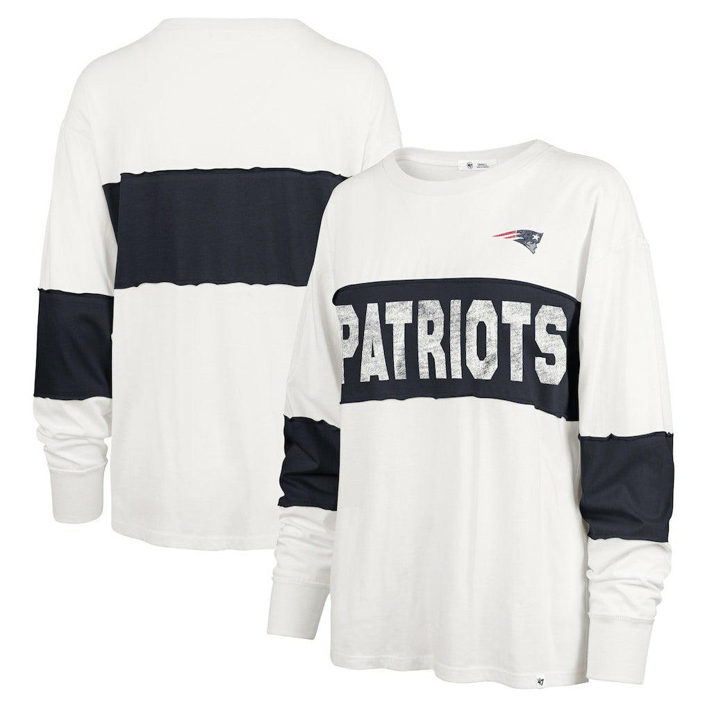 New England Patriots '47 Women's Clubhouse Pride Taylor Long Sleeve T-Shirt - Cream online