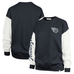 Tennessee Titans '47 Women's Double Header Rise Andie Pullover Sweatshirt - Navy sale