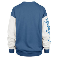 Los Angeles Chargers '47 Women's Double Header Rise Andie Pullover Sweatshirt - Powder Blue on sale