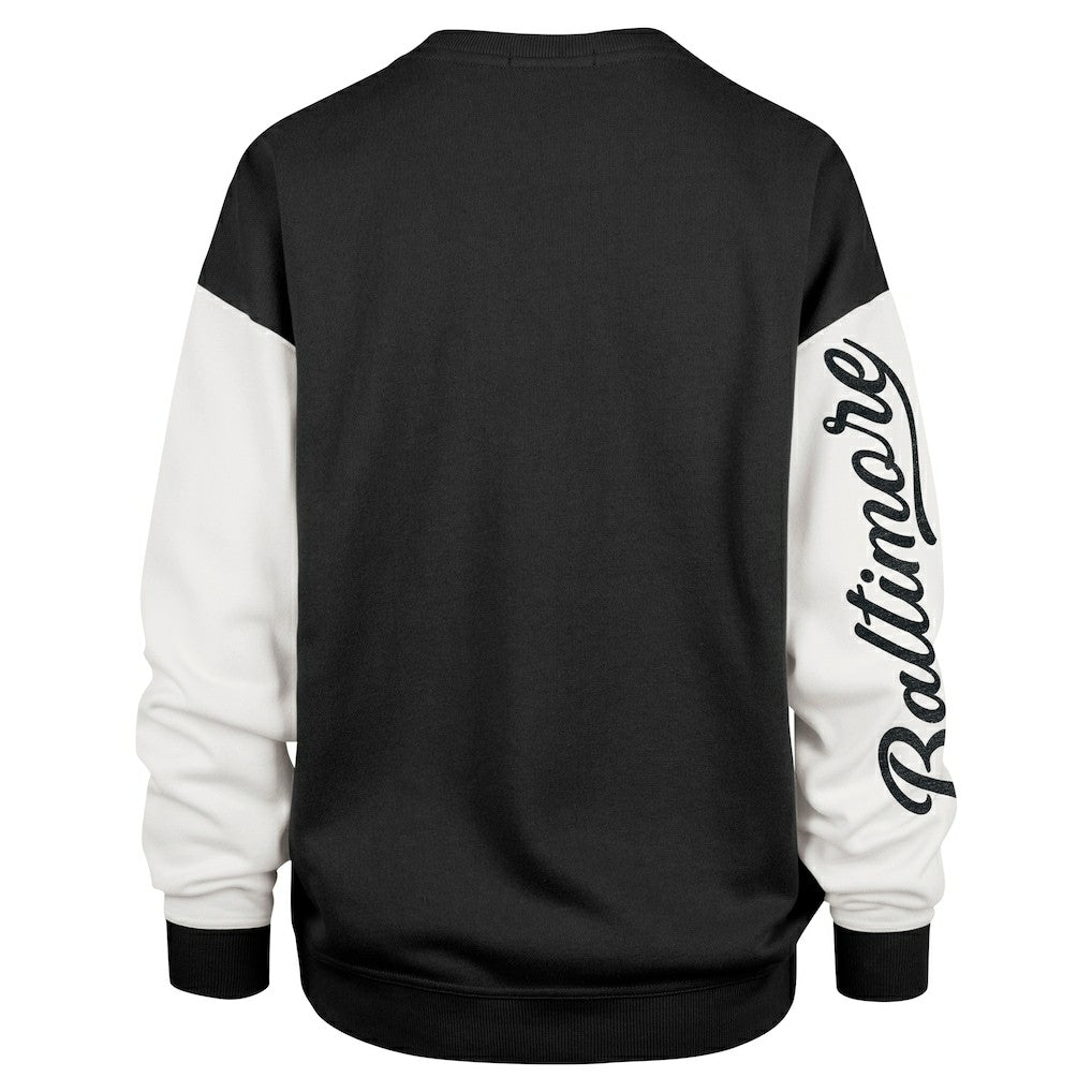 Baltimore Ravens '47 Women's Double Header Rise Andie Pullover Sweatshirt - Black online