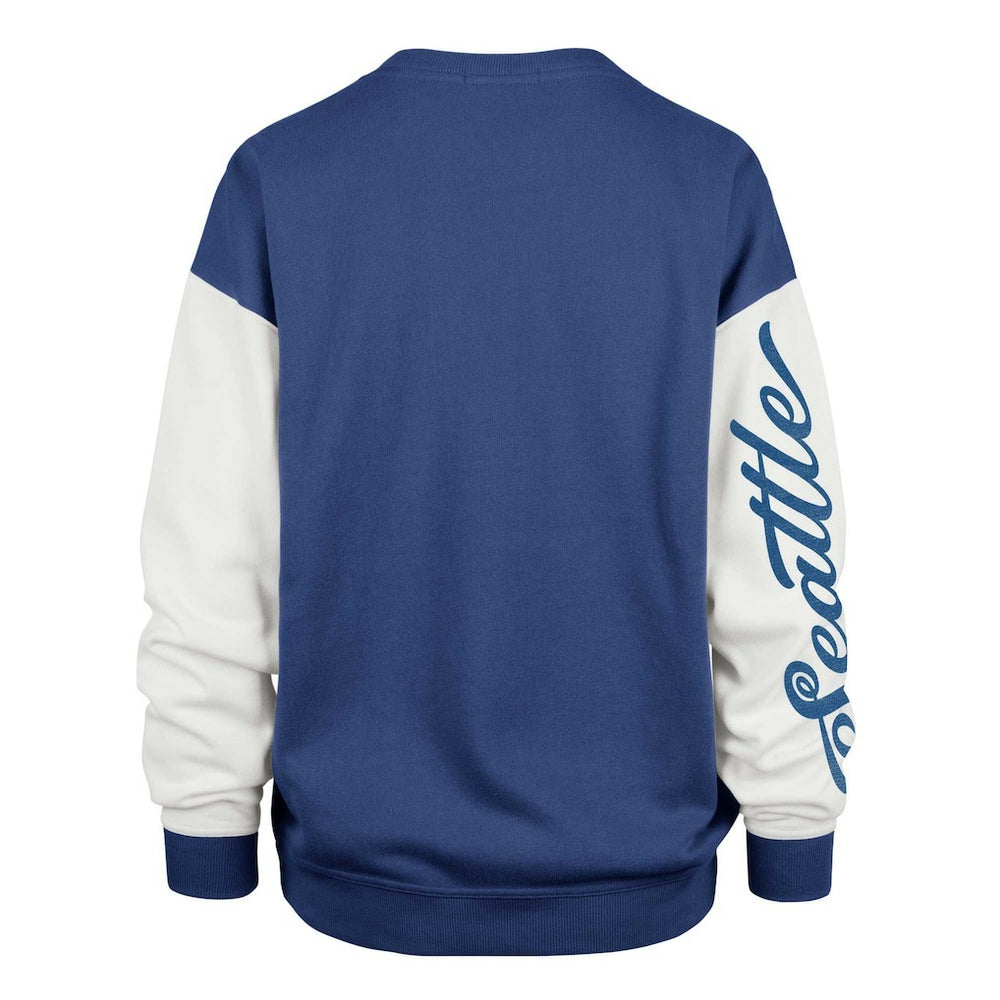 Seattle Seahawks '47 Women's Double Header Rise Andie Pullover Sweatshirt - College Navy online