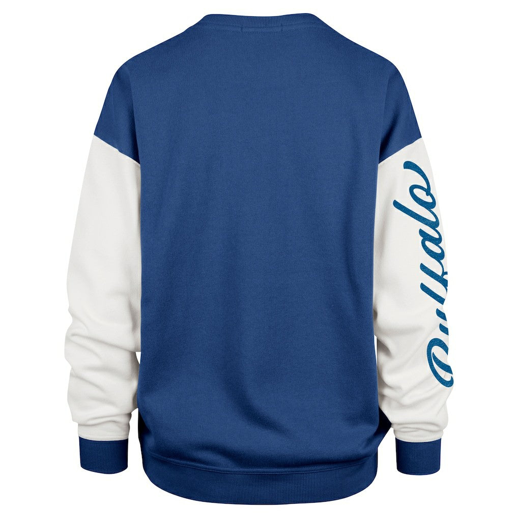 Buffalo Bills '47 Women's Double Header Rise Andie Pullover Sweatshirt - Royal for sale