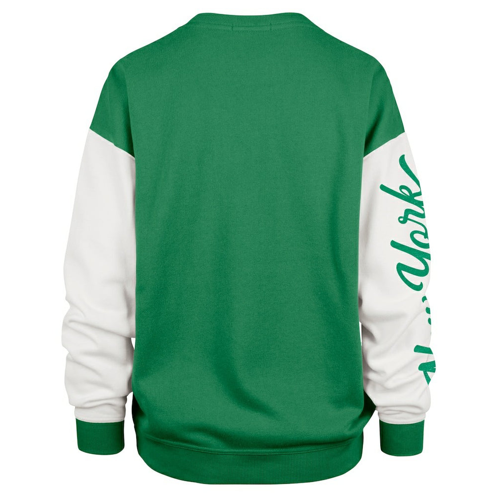 New York Jets '47 Women's Double Header Rise Andie Pullover Sweatshirt - Green for sale