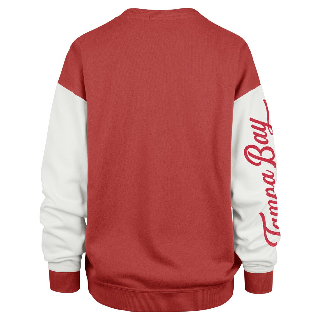 Tampa Bay Buccaneers '47 Women's Double Header Rise Andie Pullover Sweatshirt - Red on sale