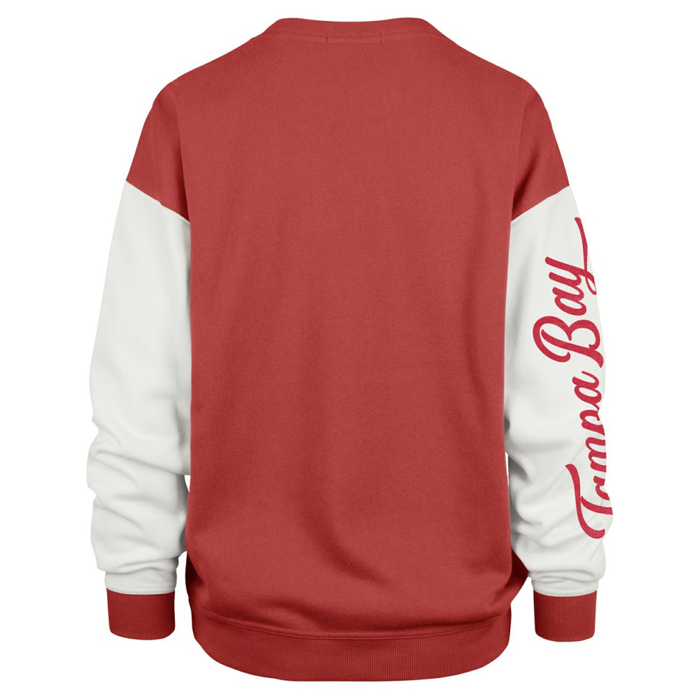 Tampa Bay Buccaneers '47 Women's Double Header Rise Andie Pullover Sweatshirt - Red on sale