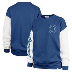 Indianapolis Colts '47 Women's Double Header Rise Andie Pullover Sweatshirt - Royal on sale