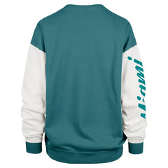Miami Dolphins '47 Women's Double Header Rise Andie Pullover Sweatshirt - Aqua outlet