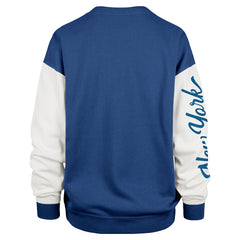 New York Giants '47 Women's Double Header Rise Andie Pullover Sweatshirt - Royal cheap