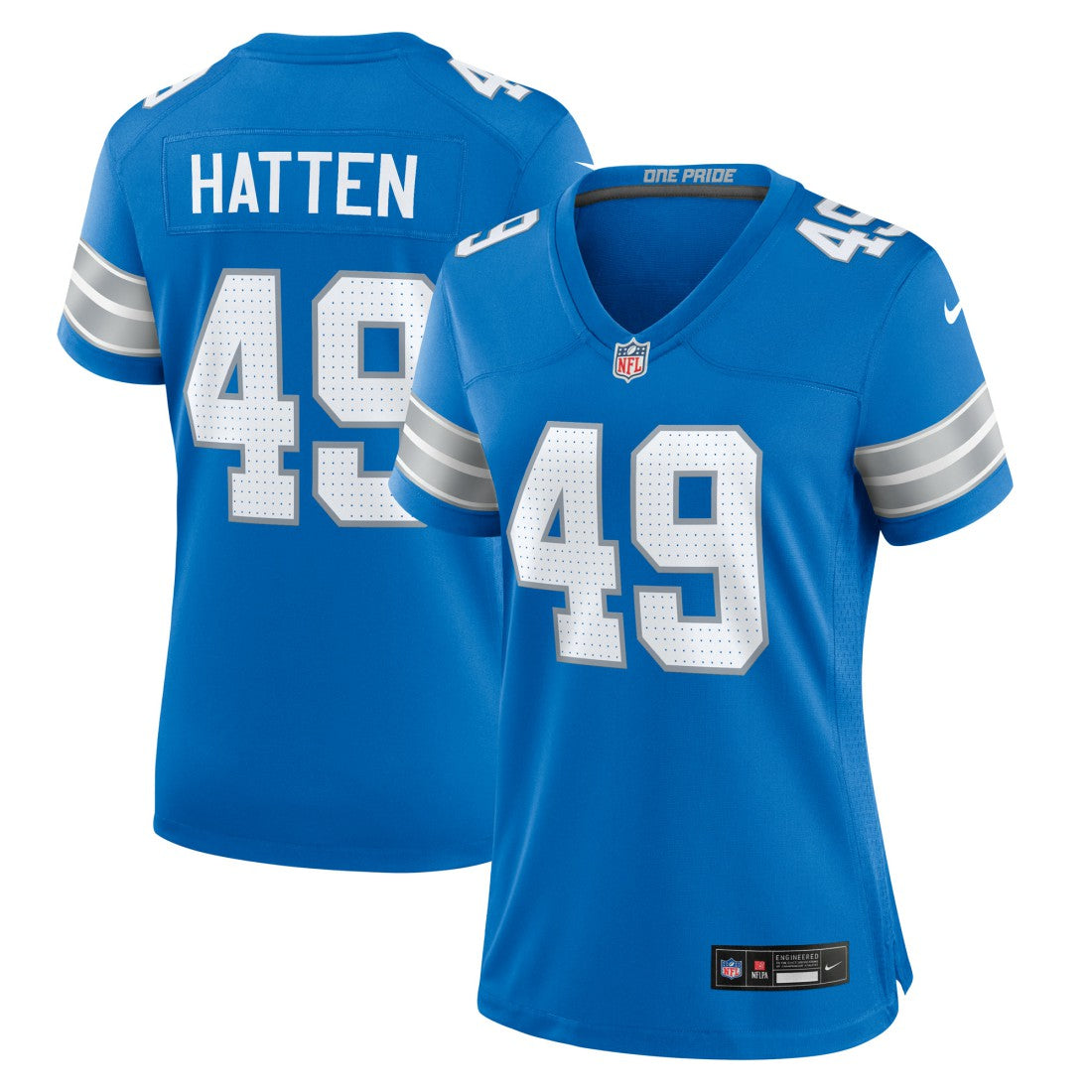 Hogan Hatten Detroit Lions Women's Game Jersey - Blue | Nike on sale