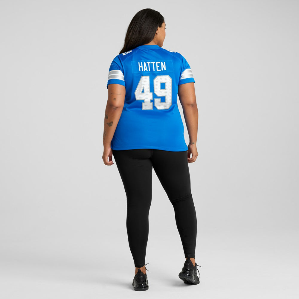 Hogan Hatten Detroit Lions Women's Game Jersey - Blue | Nike on sale