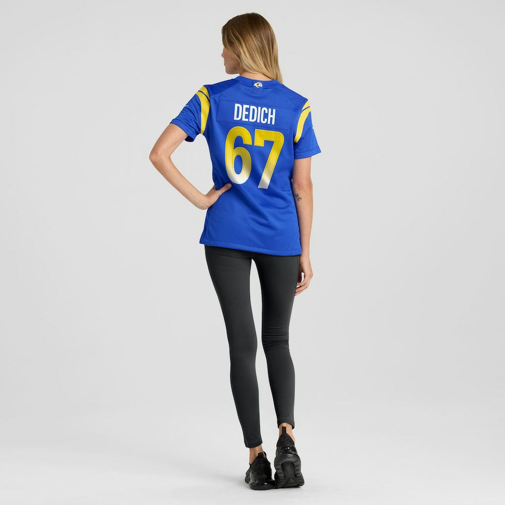 Justin Dedich Los Angeles Rams Women's Game Jersey - Royal | Nike online
