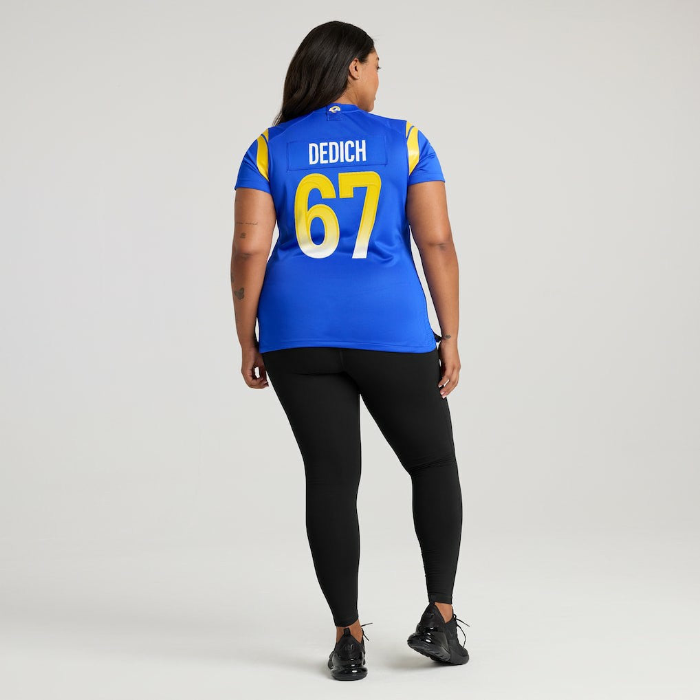Justin Dedich Los Angeles Rams Women's Game Jersey - Royal | Nike online