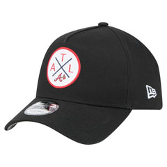 Atlanta Braves 9FORTY A-Frame Adjustable Hat - Black | New Era