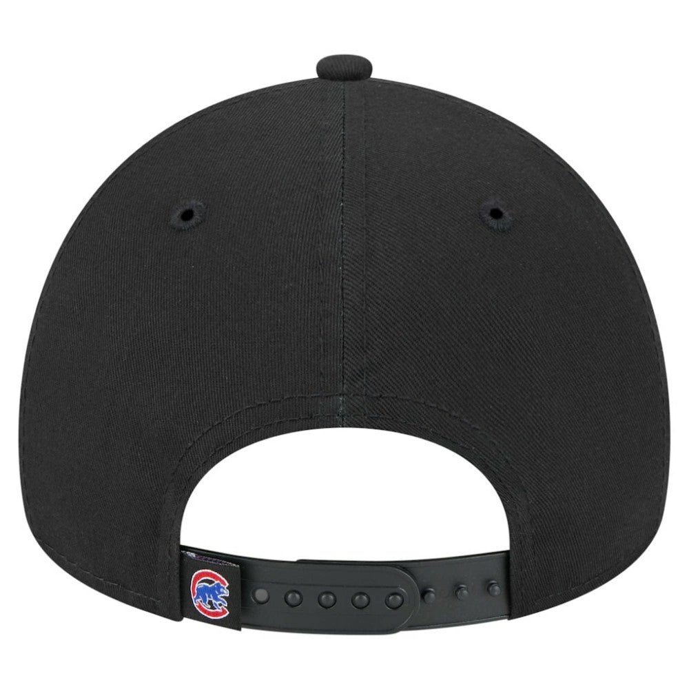 Chicago Cubs 9FORTY A-Frame Adjustable Hat - Black | New Era