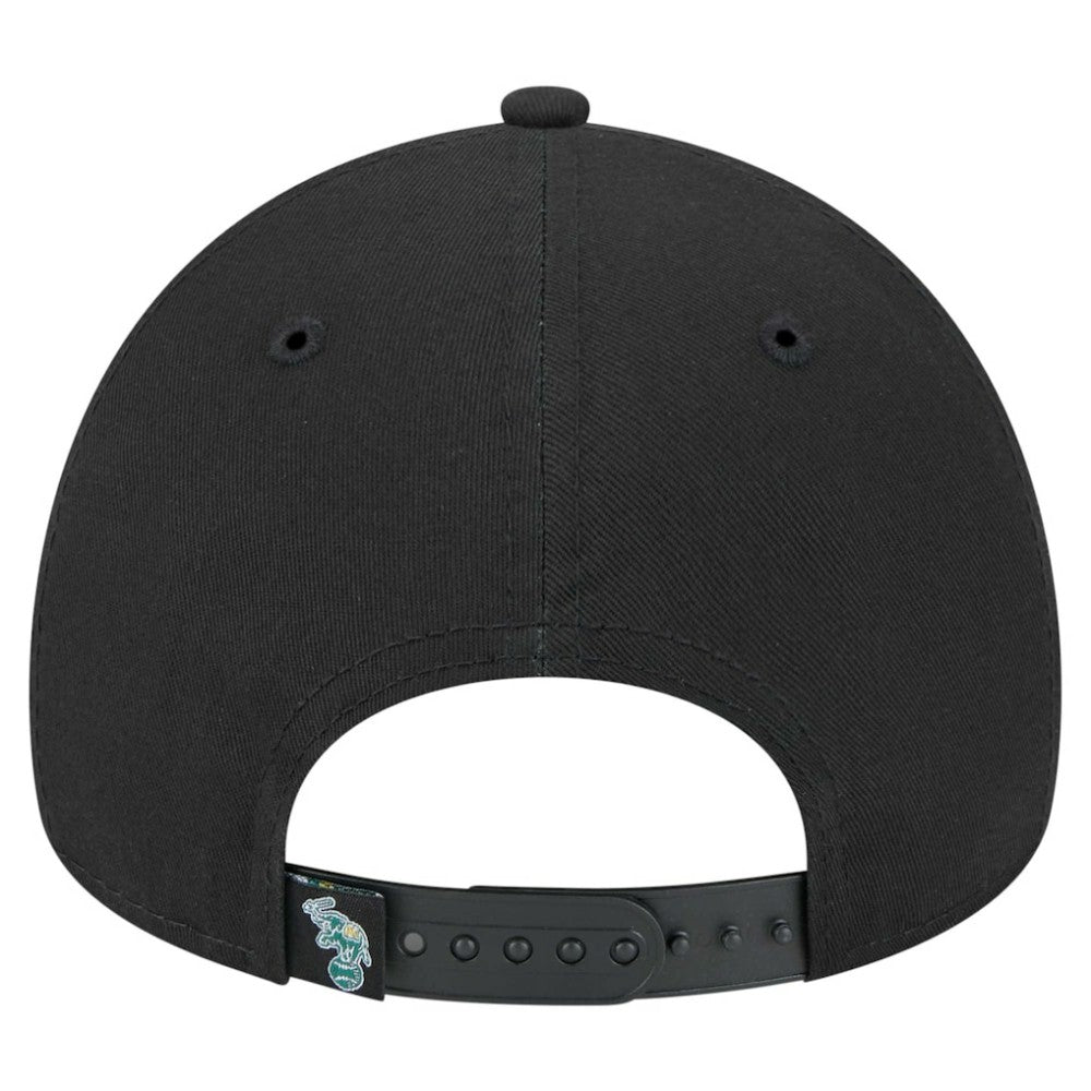Oakland Athletics 9FORTY A-Frame Adjustable Hat - Black | New Era