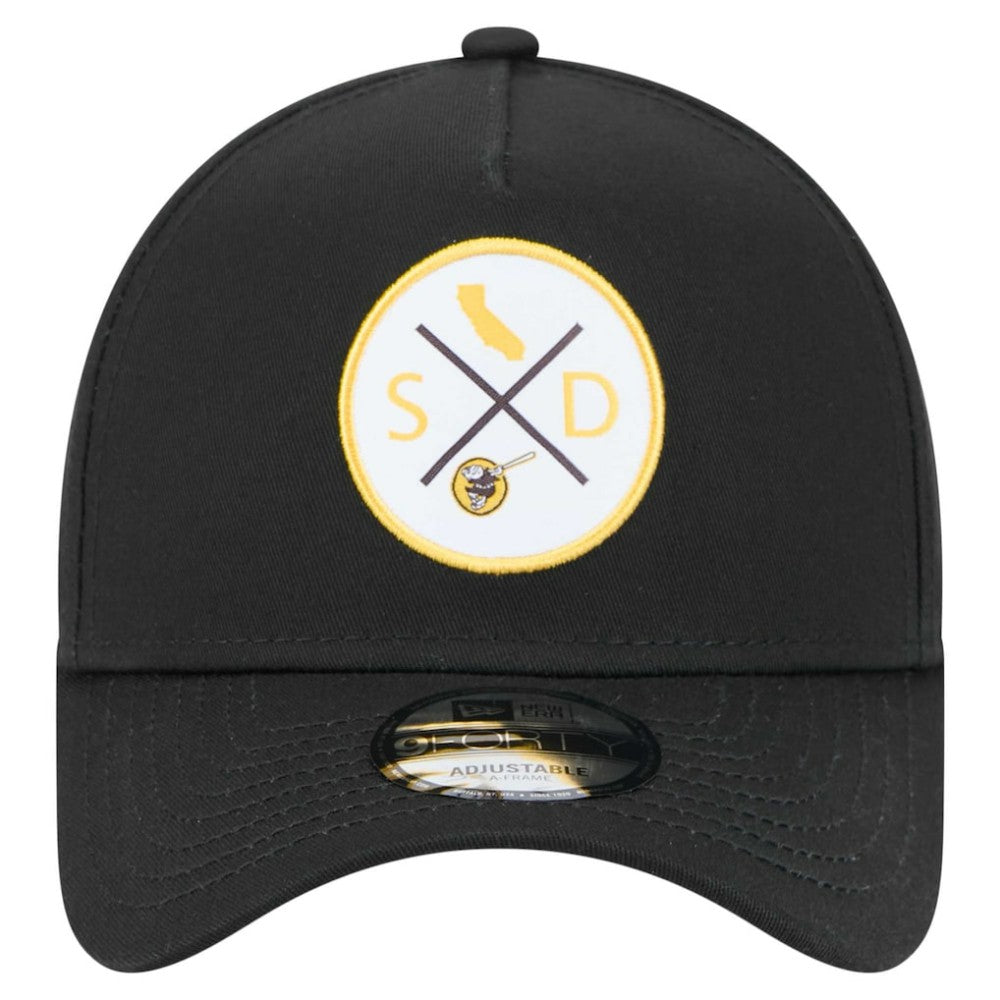 San Diego Padres 9FORTY A-Frame Adjustable Hat - Black | New Era